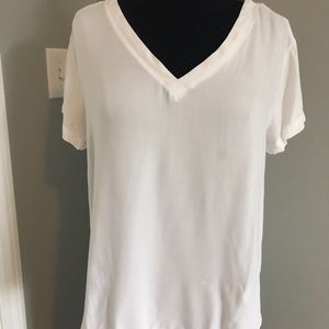White cloth and stone tee shirt